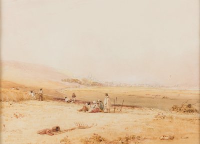 Le Tréport aus Richtung Eu gesehen von Richard Parkes Bonington