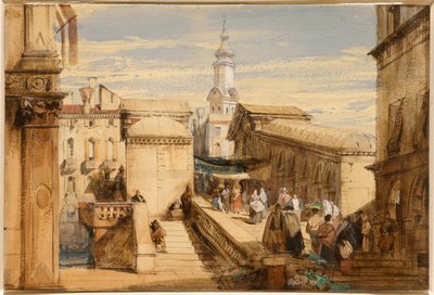 Die Rialtobrücke, Venedig von Richard Parkes Bonington