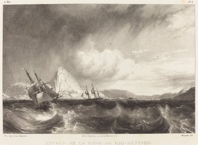 Einfahrt in die Bucht von Rio de Janeiro von Richard Parkes Bonington after Moritz Rugendas