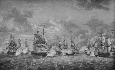 Die Schlacht von Cap-Français, ca. 1760 von Richard Paton