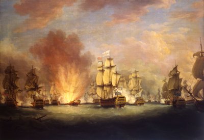 Die Mondscheinschlacht: die Schlacht vor Kap St. Vincent von Richard Paton