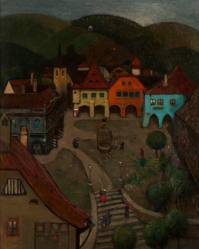 Kleinstadt von Richard Teschner