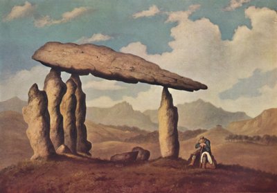 Megalithisches Grab bei Pentre Ifan, Pembrokeshire, 1835, 1946 von Richard Tongue