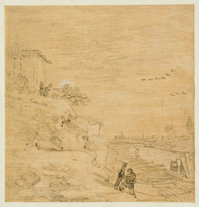 Am Ufer des Tiber von Richard Wilson