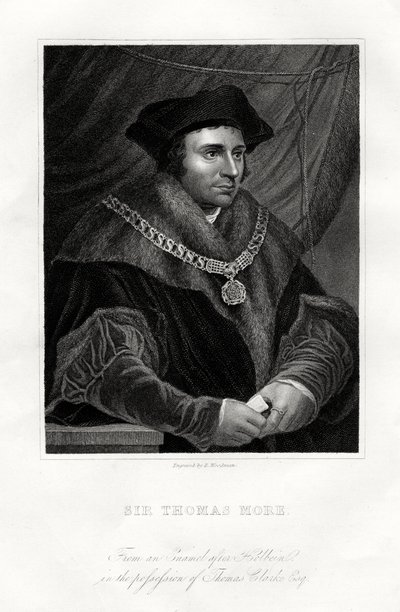 Thomas More, englischer Staatsmann, Gelehrter und Heiliger, 19. Jahrhundert von Richard Woodman
