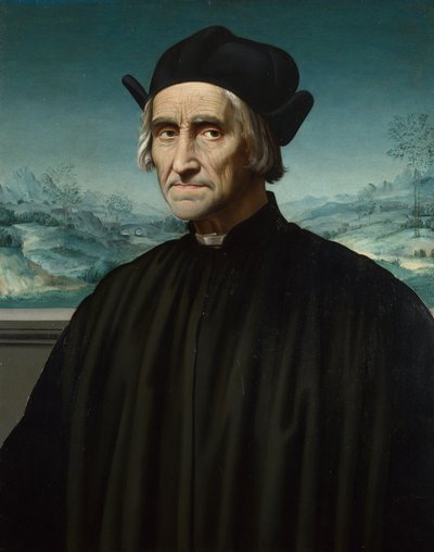 Porträt von Girolamo Benivieni 1453-1542, zwischen 1515 und 1520 von Ridolfo Ghirlandaio