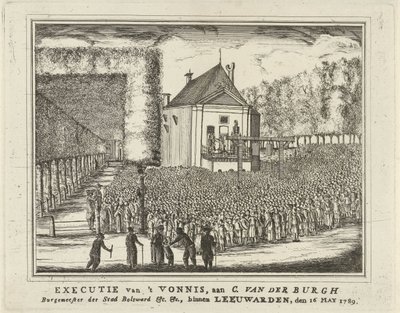 Hinrichtung von Cornelis van den Burgh, 1789 von Rienk Jelgerhuis