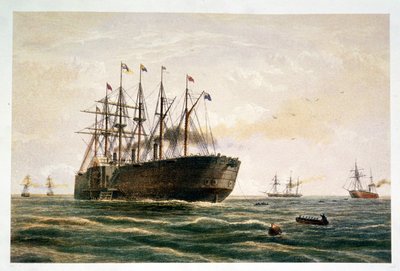 Die Great Eastern in Fahrt, 23. Juli von Robert (after) Dudley