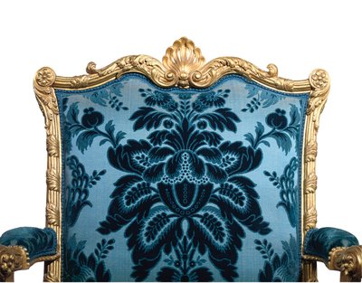 Einer von einem Paar George III vergoldeten Armstühlen von Robert Adam