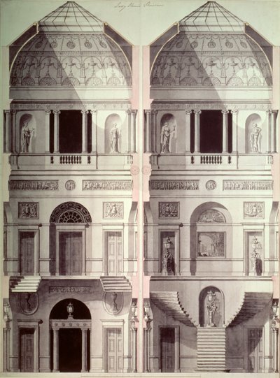 Portman Square, Home House, von Robert Adam (1728-92) von Robert Adam
