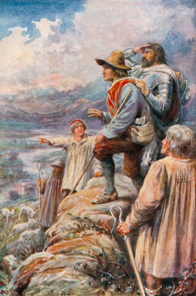 Die Pilger auf den köstlichen Bergen von Robert Ambrose (after) Dudley
