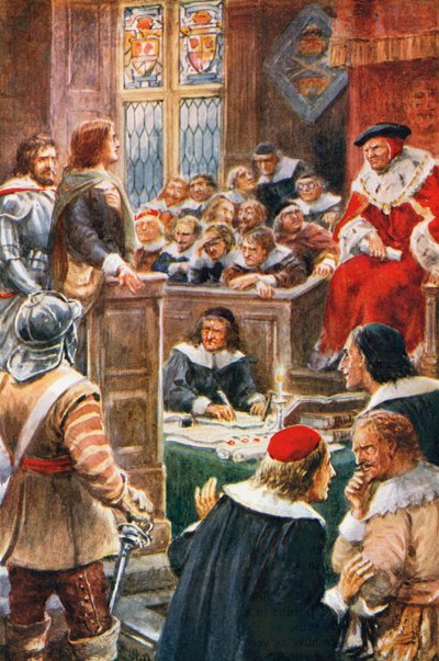 Der Prozess von Christian und Faithful von Robert Ambrose (after) Dudley