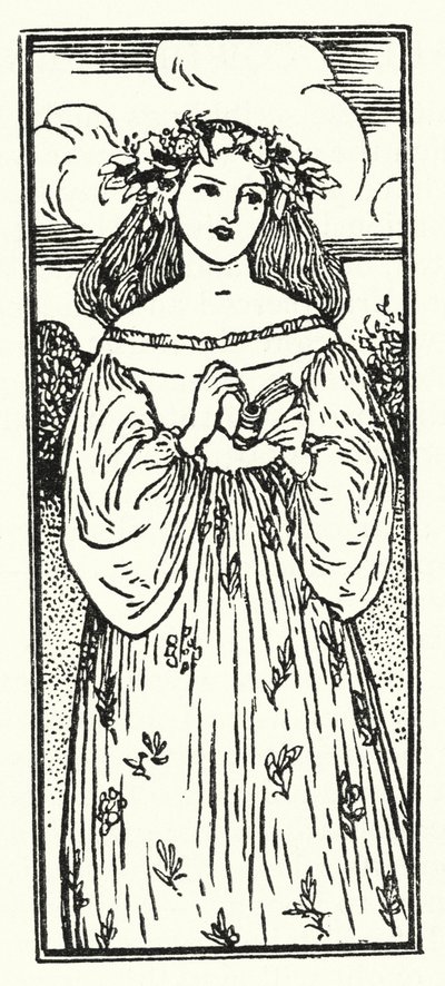 Illustration für Gedichte von John Keats (Lithografie) von Robert Anning Bell