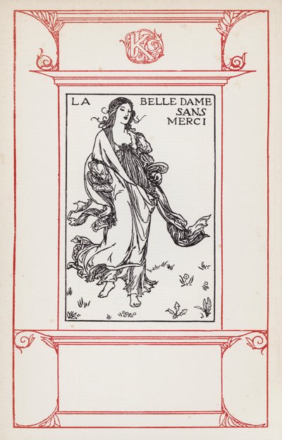 Illustration für Gedichte von John Keats: La Belle Dame Sans Merci von Robert Anning Bell