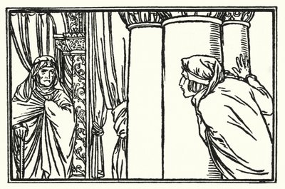 Illustration für Gedichte von John Keats: Der Abend vor St. Agnes von Robert Anning Bell
