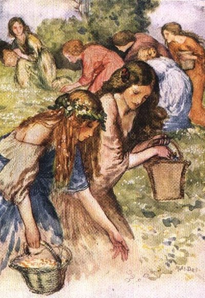 Es gibt eine Wiese am Flussufer, eine Schar von Nymphen sah ich zufällig, aus Palgrave