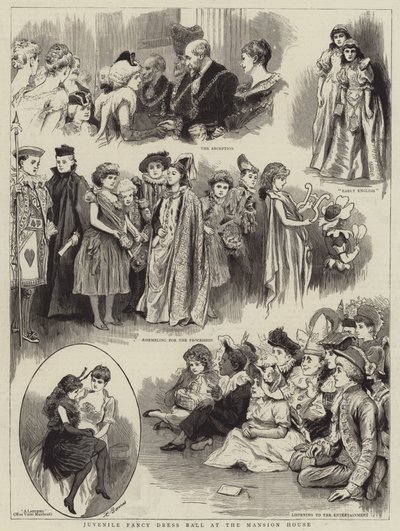 Jugendlicher Kostümball im Mansion House von Robert Barnes
