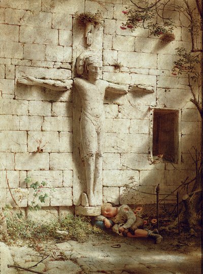 Bei der Abtei von Romsey von Robert Bateman