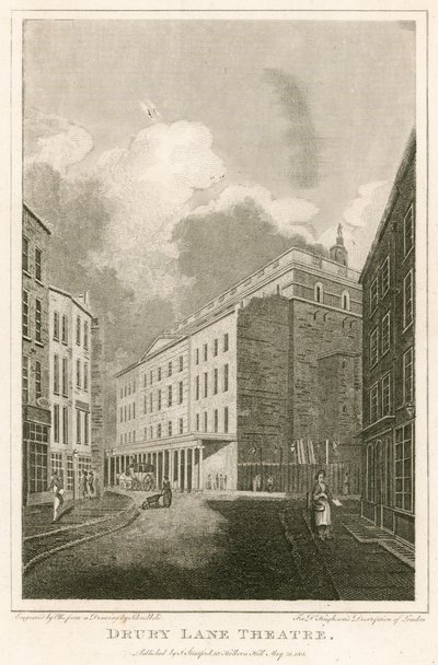 Drury Lane Theatre, London von Robert Blemell Schnebbelie