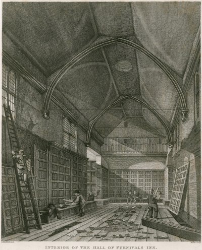 Innenansicht der Halle von Furnival
