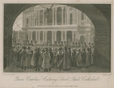 Königin Caroline betritt die St. Paul