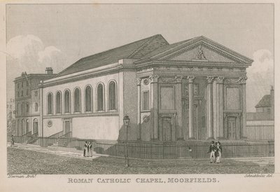 Römisch-katholische Kapelle in Moorfields von Robert Blemell Schnebbelie
