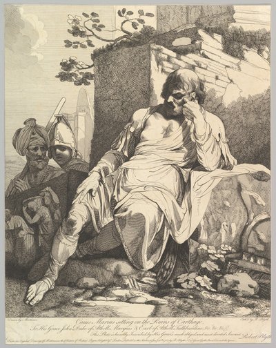 Caius Marius auf den Ruinen von Karthago von Robert Blyth