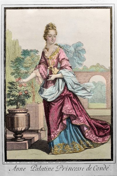 Anne Palatine, Prinzessin von Condé (Anne de Bavière) (1648-1723) - Gravur von Robert Bonnart von Robert Bonnart