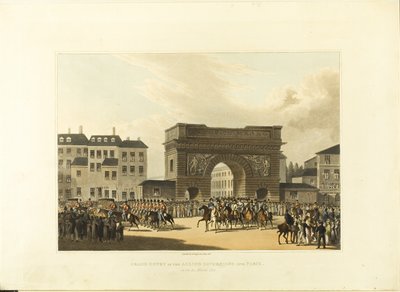 Großer Einzug der alliierten Herrscher in Paris von Robert Bowyer