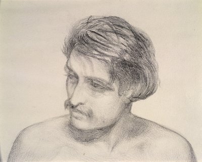 Studie eines Männerkopfes von Robert Braithwaite Martineau