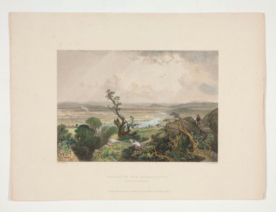 Tal des Connecticut (Von Mount Holyoke), Illustration für Nathaniel Parker Willis von Robert Brandard