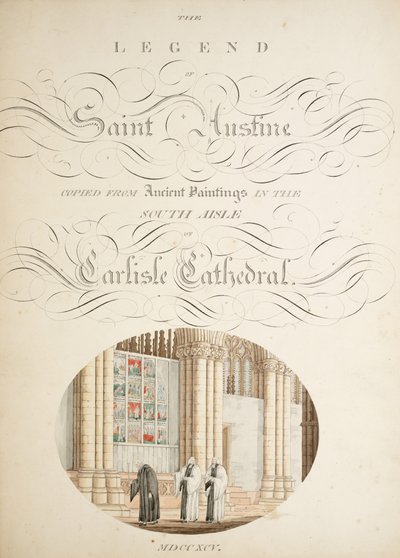 Ms. New Coll 380, f9r. Die Altertümer der Kathedrale von Saint Mary, Carlisle, gezeichnet von Robert Carlile, 1795 von Robert Carlile