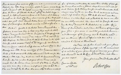 Brief von Robert Clive an Thomas Pelham-Holles, 23. Februar 1757 von Robert Clive
