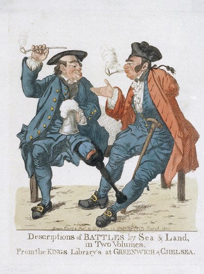 Beschreibung der Schlachten zu Land und zu Wasser, in zwei Bänden, von der Königlichen Bibliothek von Greenwich und Chelsea von Robert Dighton