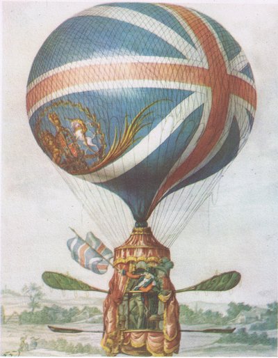 Lunardis Ballon, aus British Adventure, veröffentlicht von Collins, 1947 von Robert Dighton