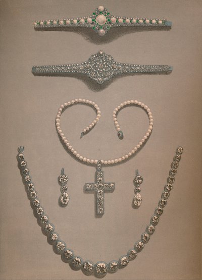 Halskette, Ohrringe, Armbänder Hochzeitsgeschenke an Alexandra von Dänemark, 1863 von Robert Dudley