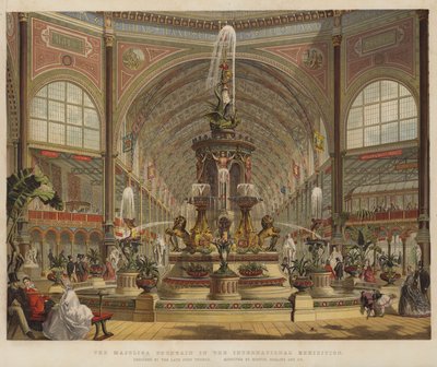 Der Majolika-Brunnen in der Internationalen Ausstellung von Robert Dudley