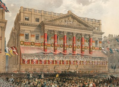 Das Mansion House, 7. März 1863 (Gravur) von Robert Dudley