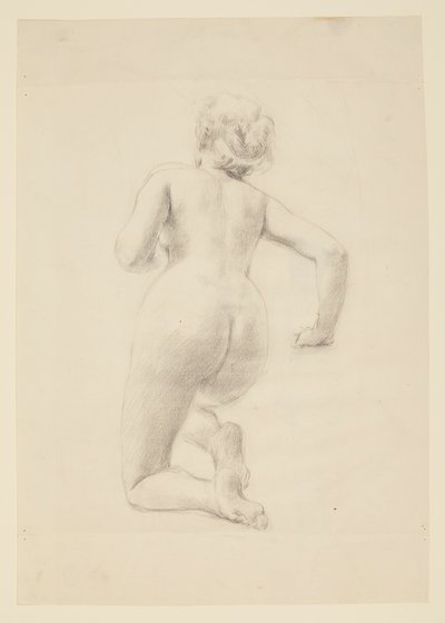 Studie für eine kniende Frau, „Weinfest“, Mendelssohn Glee Club, New York, NY von Robert Frederick Blum