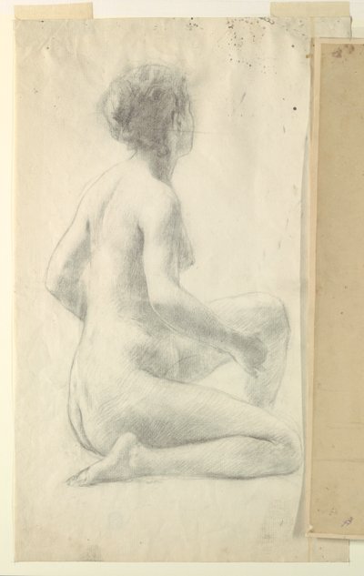 Studie für eine sitzende Frau, "Weinfest," Mendelssohn Glee Club, New York, NY von Robert Frederick Blum