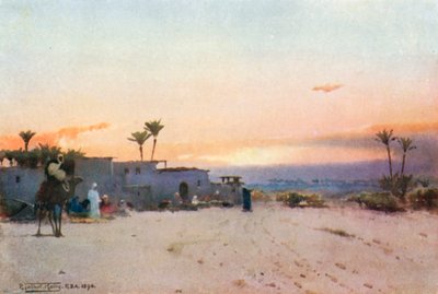 Ein Fellah-Dorf von Robert George Talbot Kelly