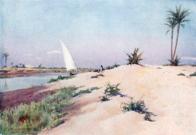 Am Ismailia-Kanal, in der Nähe von Tel-el-Kebir von Robert George Talbot Kelly