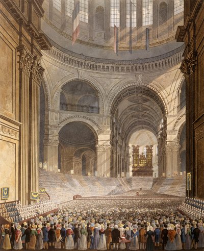 Jahrestreffen der Wohltätigkeitskinder in der Kathedrale von St. Paul von Robert Havell