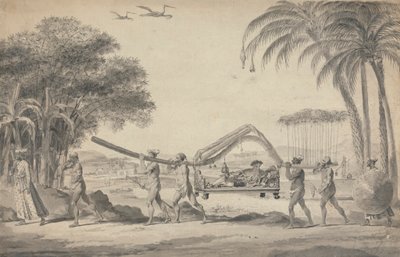 Reisender in einer Sänfte in Indien von Robert Home