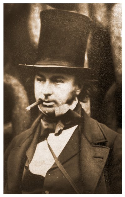 Porträt von Isambard Kingdom Brunel bei den Startketten der SS Great Eastern von Robert Howlett