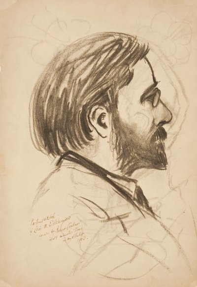 Porträtskizze von Louis M. Eilshemius, 1903 von Robert Lindner