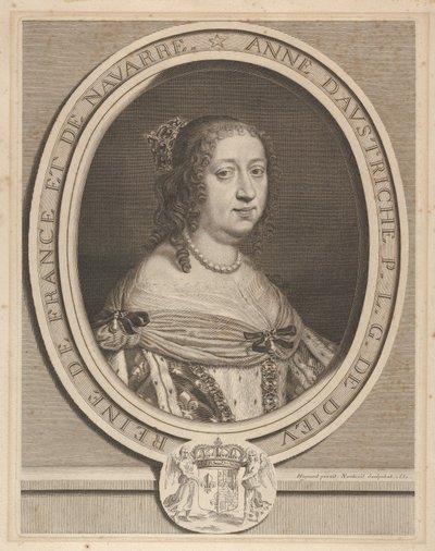 Anna von Österreich, 1660 von Robert Nanteuil