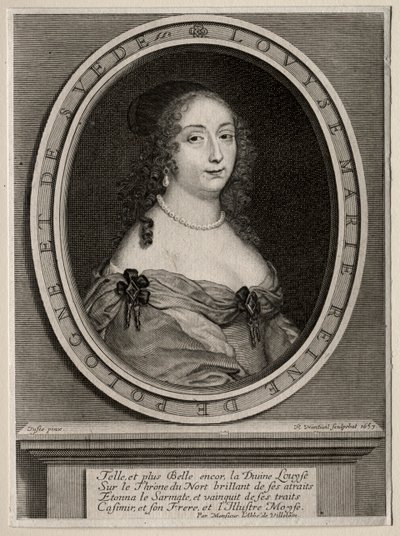 Marie Louise de Gonzague, Königin von Polen, 1653 von Robert Nanteuil