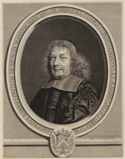 Porträt von Antoine Barillon [Barrillon] von Robert Nanteuil
