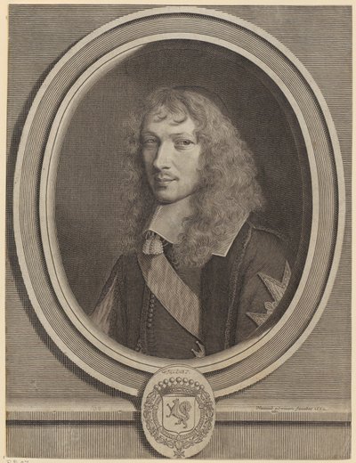 Porträt von Basile Fouquet von Robert Nanteuil